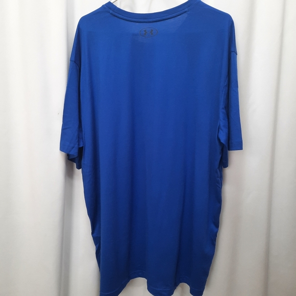NWT Under Armour HOVR T-shirt Men's XXL Blue Formula 1 Racing Hoops Finish Line - Picture 3 of 11